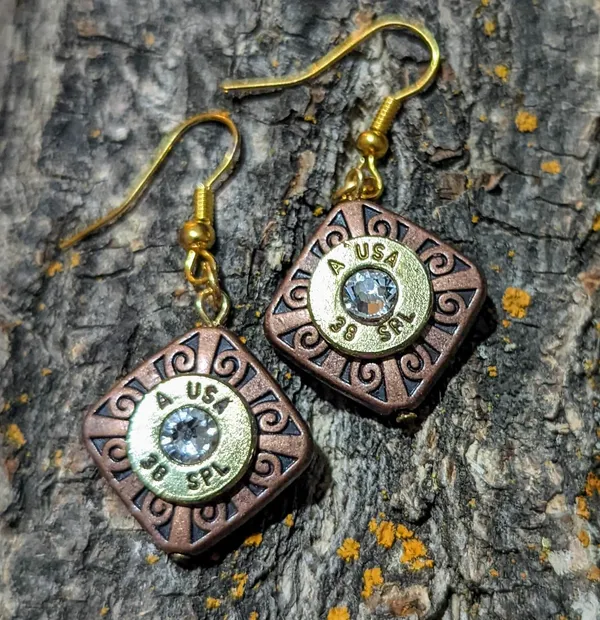 Handmade brass jewelry by Bitterroot Belle